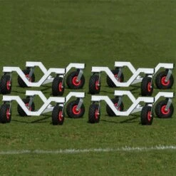 Harrod Sport 360 Football Goal Post Trolley Set Of 4